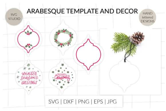 Arabesque Ornaments Template SVG Review