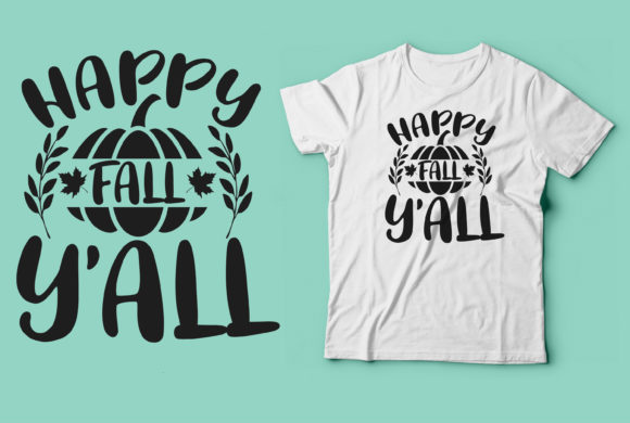 Happy Fall Halloween Pumpkin Svg Tshirt