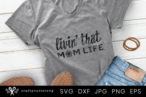 Mom Life Quote Motherhood T-Shirt Design Review