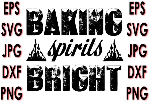 Potholder Quote Design, Baking Spirits