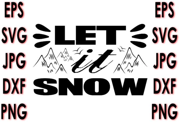 Potholder Quote Design, Let It Snow
